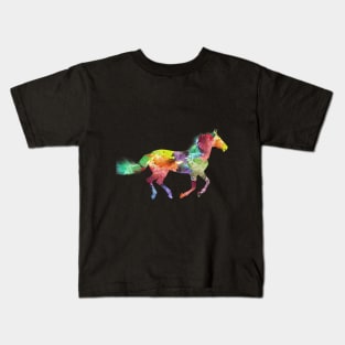 Horse riding colorful Kids T-Shirt